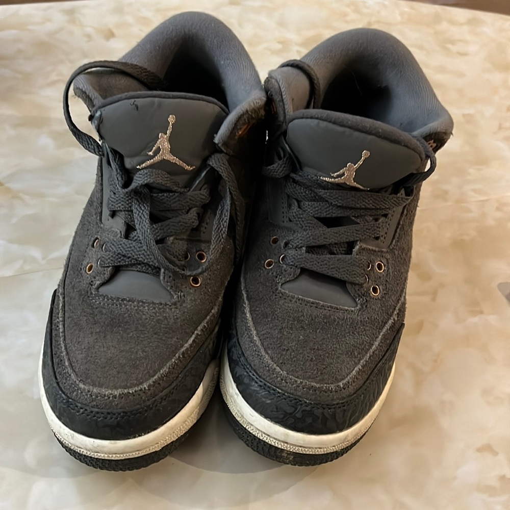 Jordan 5, gray for kid or adult size 6 can fit